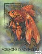 Známky Madagaskar 1994 Akvárijové rybičky razítkovaný hárok - Kliknutím na obrázok zatvorte -